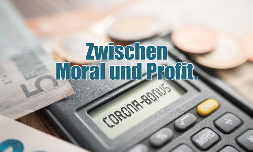 Zwischen Moral und Profit.